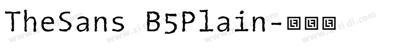 TheSans B5Plain字体转换